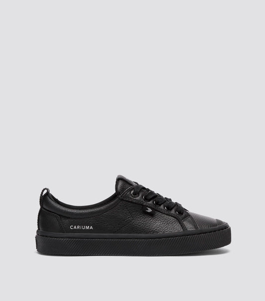 Cariuma Shoes OCA LOW Teak Black Premium Leather