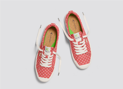 Sapatilhas Cariuma OCA LOW Watermelon/White Polka Dots