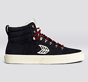 Sapatilhas Cariuma CATURI Preto/Coral