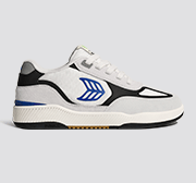 Cariuma Shoes SKATEGOAT C25 PRO Off-White Smoke/Blue&Black