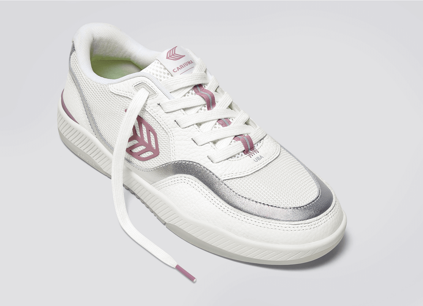 Sapatilhas Cariuma UBA White/Blush Pink&Silver